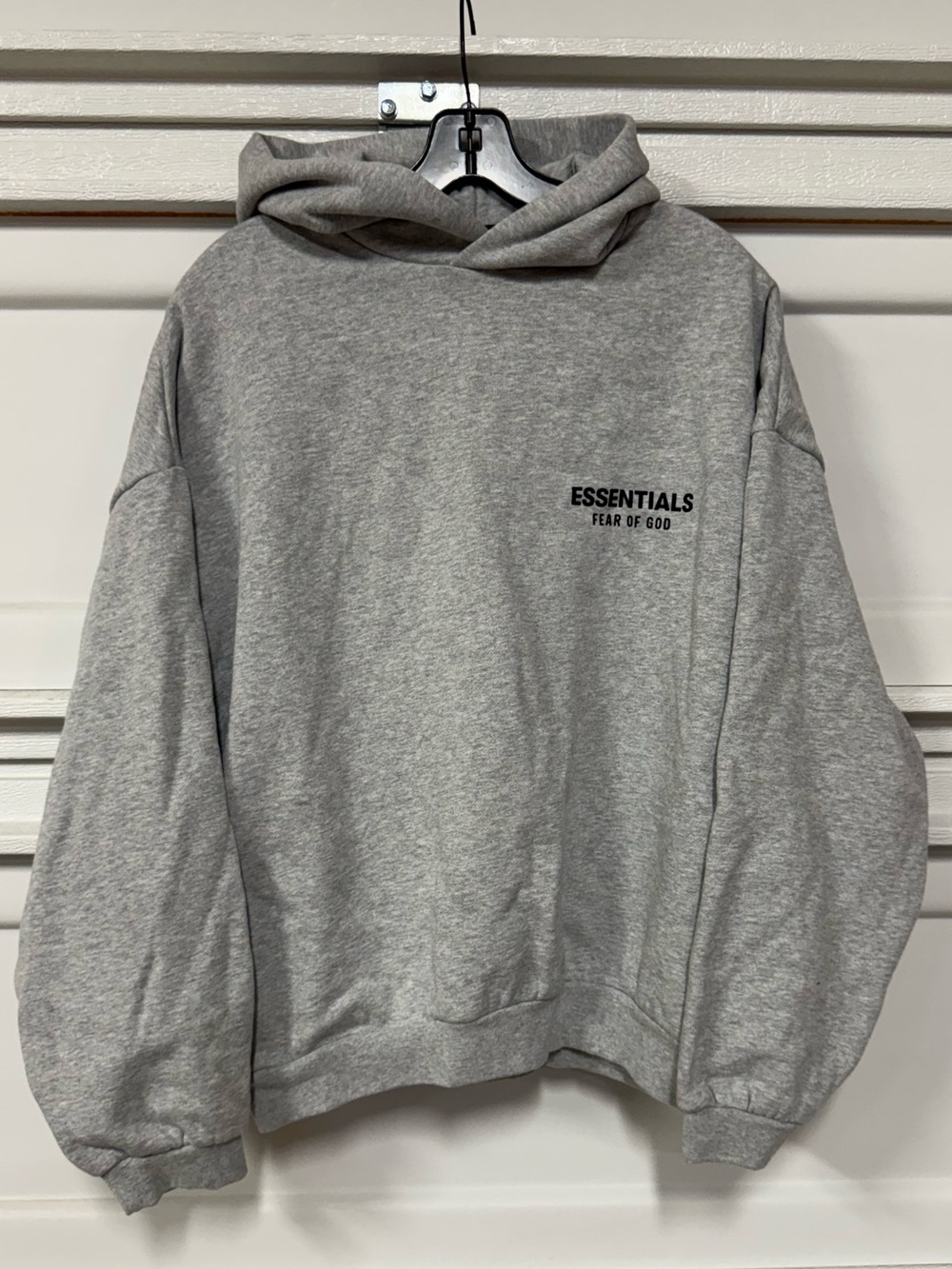 Fear of God ESSENTIALS Light Heather Grey Fleece Hoodie XS New
